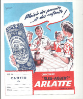 Protège Cahier ARLATTE Chicorée "Bleu-Argent" ARLATTE CAMBRAI NORD - Protège-cahiers