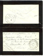 LBL19 - CHINE FAIRE PART OBL. CORRESP. D'ARMEES ET CACHET DE CONTRÔLE SHANG-HAI / CHARENTON LE PONT 13/1/1902 - Lettres & Documents