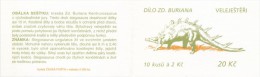 Czech Rep. / Stamps Booklet (1994) 0042-0044 ZS 1 (3 Pcs.) Zdenek Burian (1905-1981) Czech Painter: "Dinosaurs" (I0145) - Fossili