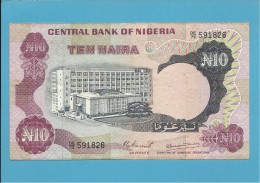 10 NAIRA - ND ( 1973-78 ) - P 17d - Sign. 4 - Serie DE/79 - CENTRAL BANK OF NIGERIA - Nigeria
