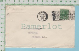 Quebec Cover Flamme 1928   ( With A Santa Claus  Mail On A #107 Stamp ) 2 Scan - Cartas & Documentos