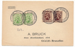 Belgique - CP Imprimé - Cachet "LOKEREN Centre Textile" 1932 - Cartas & Documentos