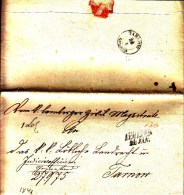 POLAND Prephilatelic 1849 LEMBERG To Tarnow Full Letter - ...-1860 Prephilately