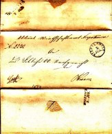 POLAND Prephilatelic 1853 NIEPOLOMICE To WISZNICZ Full Letter - ...-1860 Vorphilatelie