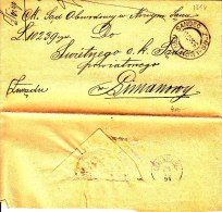 POLAND Prephilatelic 1894 NEU SANDEC To LIMANOWY Cover Only - ...-1860 Vorphilatelie