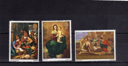 GREAT BRITAIN - GRAN BRETAGNA 1967 CHRISTMAS PAINTINGS PAINTER MURILLO LE NAIN NATALE QUADRI NOEL NAVIDAD NATAL MNH - Unused Stamps