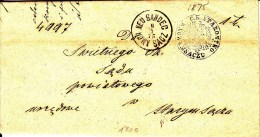 POLAND Prephilatelic 1875 NEU SANDEC  Full Letter - ...-1860 Voorfilatelie