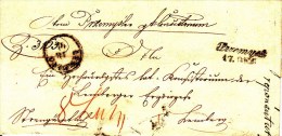 POLAND Prephilatelic 1856 PRZEMYSL To LEMBERG Cover Only - ...-1860 Prephilately