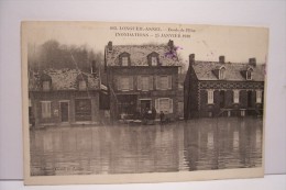 LONGUEIL- ANNEL  - Innondations -25 Janvier 1910  (  PUBLICITE  ) GAMBIER - LEDUC - Longueil Annel