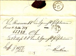 POLAND Prephilatelic 1859 RZESZOW To Karkow Full Letter - ...-1860 Préphilatélie