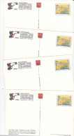 Vatican City 1996 Set 4 Postal Cards China 96 Stamp Expo Unused - Postal Stationeries