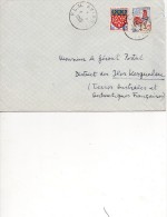 Taaf Kerguelen Port Aux Français Lettre Cachet PLM Avion 1969 France Pour Kerguelen - Brieven En Documenten
