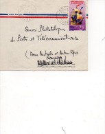 Taaf Kerguelen Port Aux Français Lettre De 1965  Libreville Gabon Pour Kerguelen - Lettres & Documents