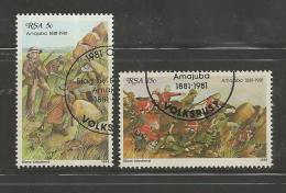 SOUTH AFRICA 1981 CTO Stamp(s) Amajuba Battle 581-582 #3554 - Gebruikt