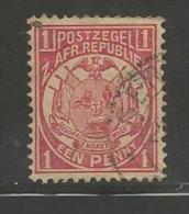 SOUTH AFRICA TRANSVAAL 1885 Used Stamp Vurtheim 1d  Red Nr. 13 - Transvaal (1870-1909)