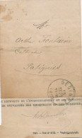 128/22 -  Document En FRANCHISE Du Receveur De GEDINNE 1890 Vers Fontaine , Cultivateur à PATIGNIES - Franchise