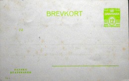 Denmark Brevkort 12 øre Danske Statsbaner 94X ( Lot 966 ) - Interi Postali