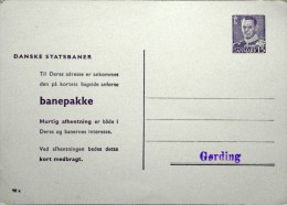 Denmark Brevkort 15 øre Danske Statsbaner 98X  Banepakke GØRDING STATION( Lot 980 ) - Postal Stationery