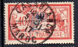 Maroc , 1914 ; N°Y : 48 ; Ob ,cachet : " Casablanca " ; Cote Y : 9.50 E. - Usati