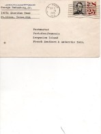 Taaf Kerguelen Port Aux Français Lettre Du 8/9/1965  Pt Bliss Texas USA Pour Kerguelen - Lettres & Documents