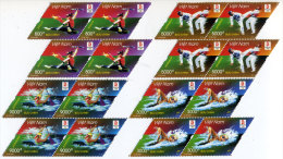 Blocks 4 Of Vietnam Viet Nam MNH Perf Withdrawn Stamps 2008 : Beijing Olympic In China / Taekwondo / Swimming (Ms968) - Viêt-Nam