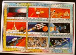 SIERRA LEONE Cosmos. Exploration De La Planete Mars (saluting The Coming Exploration Of Mars) 4 Feuillets ** MNH - Africa