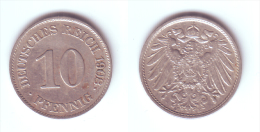 Germany 10 Pfennig 1908 E - 10 Pfennig