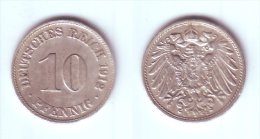 Germany 10 Pfennig 1912 D - 10 Pfennig