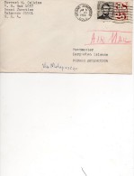 Taaf Kerguelen Port Aux Français Lettre 1966 Colorado Etat Unies Pour Kerguelen Voir Verso  Flamme Transit Réunion - Lettres & Documents
