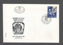 YUGOSLAVIA JUGOSLAVIJA FDC 1984 SARAJEVO ZOI OLYMPIC GAMES SKIING PREMIER JOUR - FDC