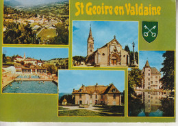 St Geoire En Valdaine  (38)   Vue Générale - L´église, La Piscine, Le Château De Clermont-Tonnerre - Saint-Geoire-en-Valdaine
