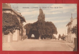 CVD-11 Aubonne Avenue Du Chêne Et Place De La Gare. Cachet 1917 Vers Grabs - Aubonne