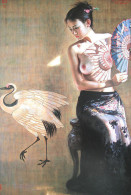 S43-026  @ Crane Nus Naakt Nudity Nude Naked Aktmalerei, Body Art ( Postal Stationery , Articles Postaux , Postsache F ) - Nus