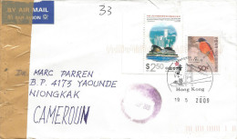 Hong Kong 2009 Mongkok Convention Centre Scarlet Minvet Bird Cover - Lettres & Documents