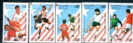 Cambodge Y&T N°1197-1201  : Coupe Du Monde De Foot Aux US - 1994 – Vereinigte Staaten