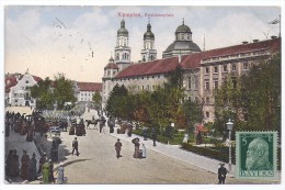 CPA Kempten Deutschland Residenzplatz édit Franz Joseph Huber´s München écrite Timbrée 1913 Bon état - Kempten