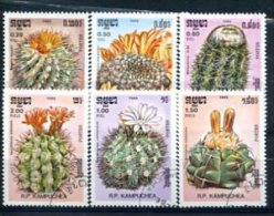 Kampuchéa Y&T N° 1646/652  : Fleurs De Cactus - Sukkulenten