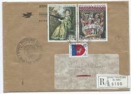 (7) Enveloppe Avec TIMBRES (WATTEAU, Eglise Saint Austremoine ISSOIRE,SAINT LO)(oblitération 1974) - Other & Unclassified