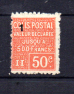 Colis Postaux  N°  57 *  , Curiosité De Surcharge Pour Spécialistes - Ungebraucht