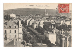 CP , 71 , AUTUN , Vue Générale , Voyagé En 1909 - Autun