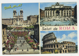 {35244} Italie Rome Saluti Da Roma , Multivues - Panoramic Views