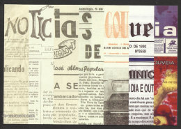 Portugal Centenaire Journal Noticias De Gouveia Presse Carte Entier Postal 2014 Postal Stationery Cent.  Newspaper Press - Autres & Non Classés