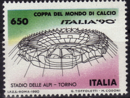 ITALIE    N°  1845  * *   Cup  1990    Football  Fussball  Soccer  Stade Torino - 1990 – Italien