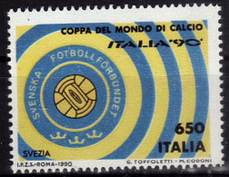 ITALIE    N°  1853  * *   Cup  1990    Football  Fussball  Soccer  Suede - 1990 – Italien