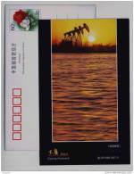 Beam-pumping Unit Well Sets,petroleum Industry,China 1999 Daqing Oilfield Advertising Pre-stamped Card - Aardolie