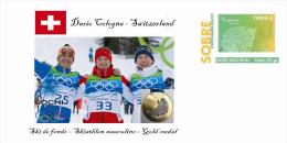 Spain 2014 - XXII Olimpics Winter Games Sochi 2014 Special Prepaid Cover - Dario Cologna - Winter 2014: Sochi