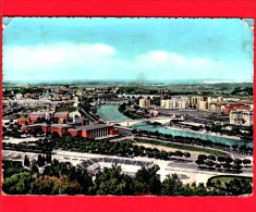 ITALIA - LAZIO - Cartolina Viaggiata Del 1959 - ROMA - Panorama - Foro Italico - Fiume Tevere