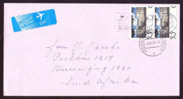 Netherlands On Cover To South Africa - 1987 - Noordeinde Palace, The Hague - Lettres & Documents