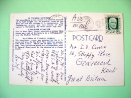 USA 1978 Postcard "Napoleon Cannon" Baltimore To England -  Amadeo Giannini - Brieven En Documenten