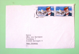 USA 1989 Front Cover To Germany - Plane Samuel Langley Aviation Pioneer - Lettres & Documents